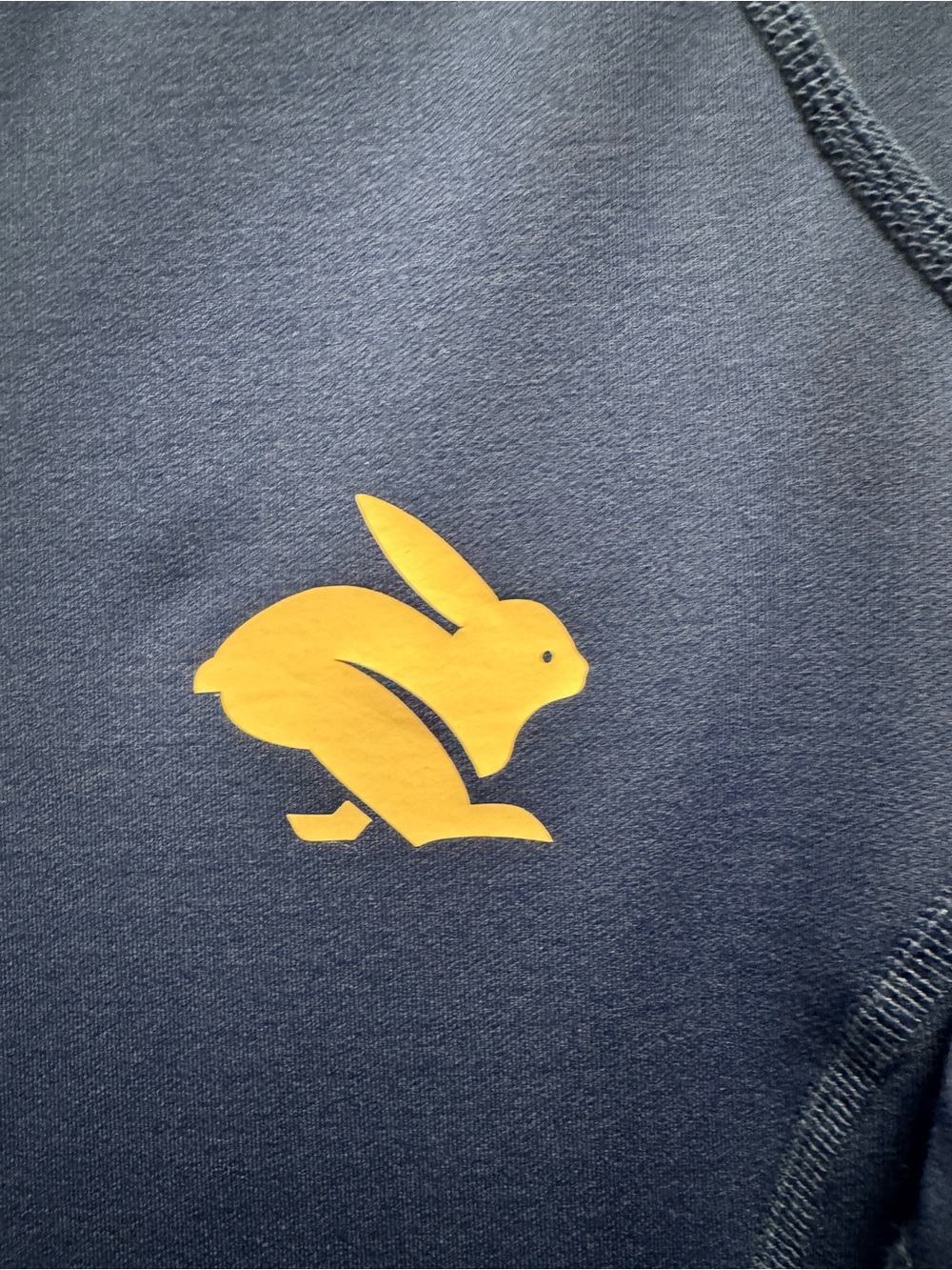 Women's rabbit Blue Jacket with White Logo - Picture 2 of 5